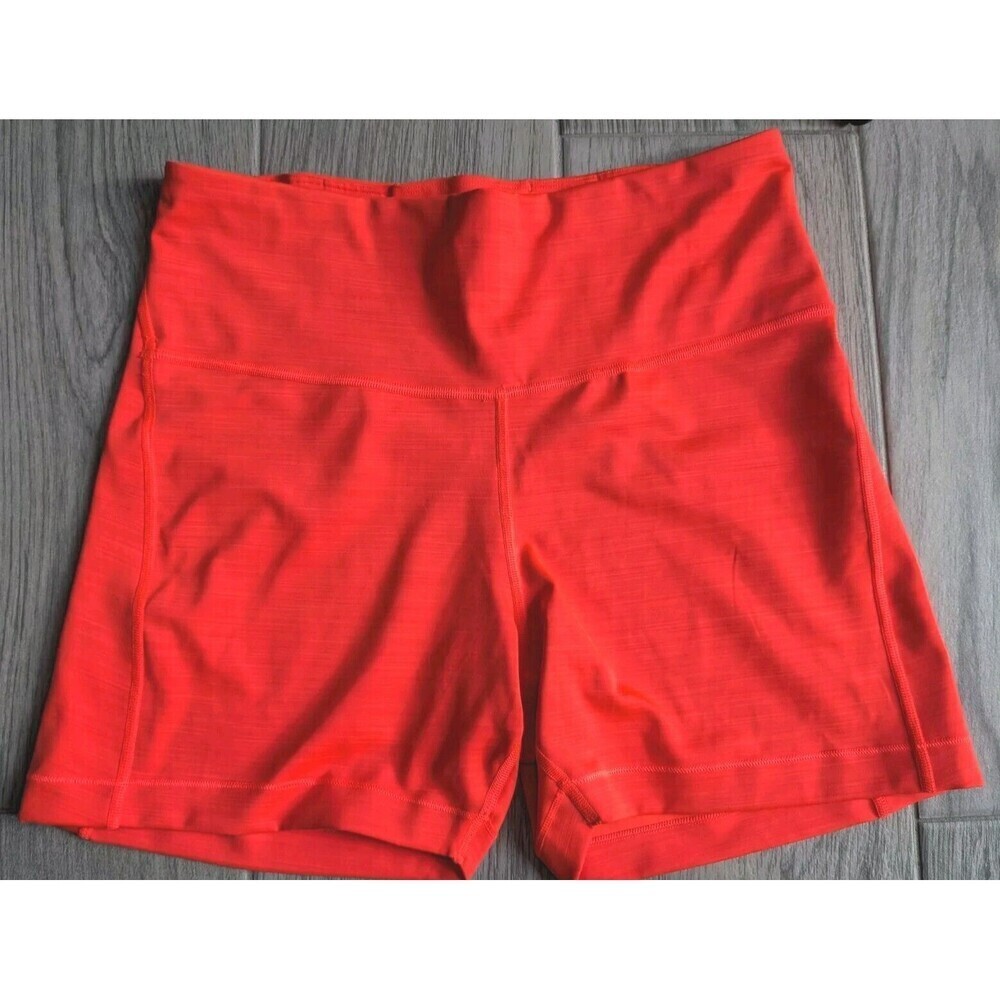 Athleta Ultimate 5” Short RADIANT RED Orange Bright SIZE XL Biker Shorts Gym N8